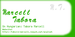 marcell tabora business card